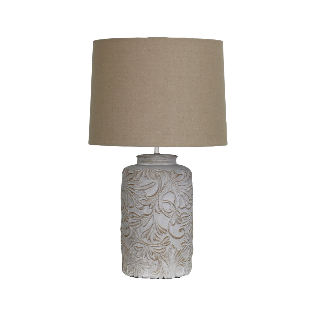 Andorra White Washed Table Lamp